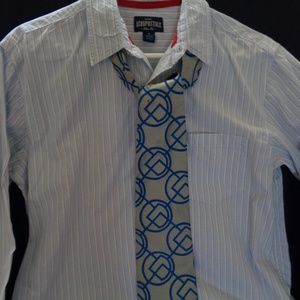 Aeropastle Button Down Casual Shirt. Slim Fit Size